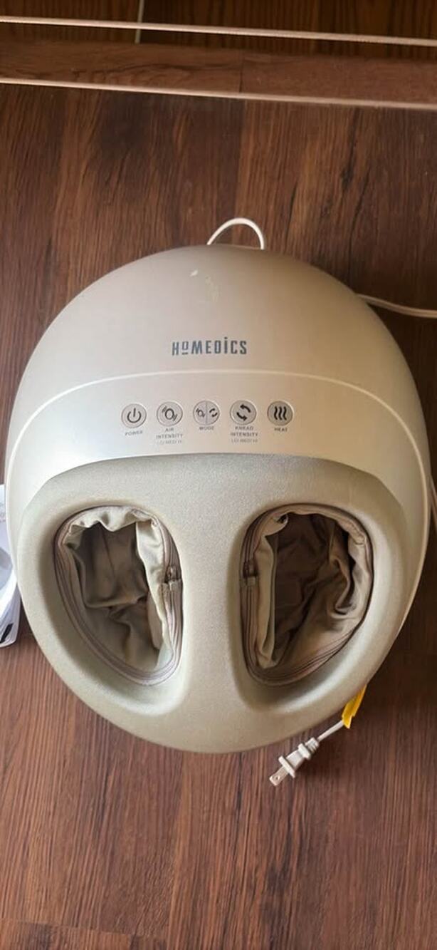Homedics foot massager heat air